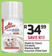 Shield Air Scents Automatic Machine Refill Assorted-250ml
