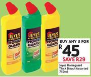Jeyes Homeguard Thick Bleach Assorted-3X750ml
