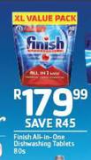 Finish All-In-One Dishwashing Tablets 80s
