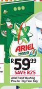 Ariel Hand Washing Powder Flexi Bag-3Kg