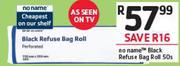 No Name Black Refuse Bag Roll 50s