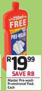 Master Pre-Wash Promotional Pack