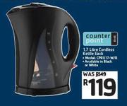 Counter Point 1.7Ltr Cordless Kettle CPRU17-W/B