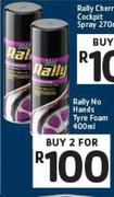 Rally No Hands Tyre Foam-2X400ml