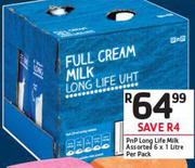 PnP Long Life Milk Assorted-6X1Ltr