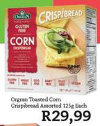 Orgran Toasted Corn Crispibread Assorted-125gm