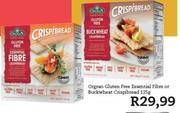 Orgran Gluten Free Essential Fibre Or Buckwheat Crispibread-125gm