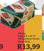Albany Superior Low GI Wholewheat Brown Bread-800gm