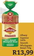 Albany Superior 100% Smooth Wholegrain Bread-700gm