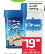Clover Cream O' Naise-500ml Each
