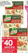 Knorr Cook-In Sauce Assorted 43/63gm-For 3