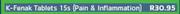 K-Fenak Tablets-15's 