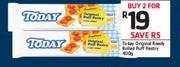 Today Original Ready Rolled Puff Pastry-2X400gm