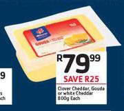 Clover Cheddar, Gouda Or White Cheddar-800gm Each