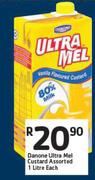 Danone Ultra Mel Custard Assorted-1Ltr