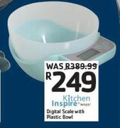 Kitchen Scale With Digital Scale With Plastic Bowl