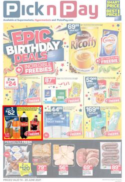 Pick n Pay Eastern Cape : Weekly Birthday (14 June - 20 June 2021), page 1