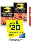 Koo Baked Beans In Tomato Sauce (Assorted)-Any 2 x 410g
