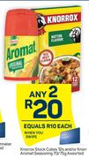 Knorrox Stock Cubes 12's And/Or Knorr Aromat Seasoning 70/75g Assorted-For Any 2