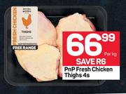 PnP Fresh Chicken Thighs-4's Per kg