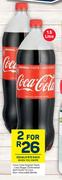 Coca Cola Original Taste Less Sugar Carbonated Soft Drink-For 2 x 1.5L