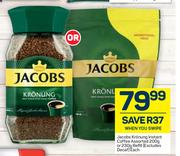 Jacbos Kronung Instant Coffee 200g Or 230g Refill-Each