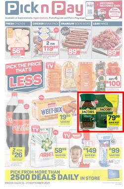 Pick n Pay Eastern Cape : Weekly Deals (13 September - 21 September 2021), page 1