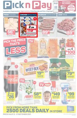 Pick n Pay Eastern Cape : Weekly Deals (13 September - 21 September 2021), page 1