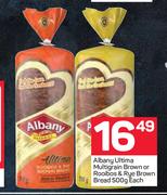 Albany Ultima Multigrain Brown Or Rooibos & Rye Brown Bread 500g-Each