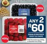 PnP Strawberries 400g Or Blueberries 250g-Any 2