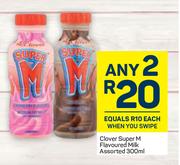 Clover Super M Flavoured Milk Assorted-Any 2 x 300ml