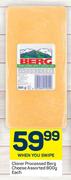 Clover Processed Berg Cheese Assorted-800g Each