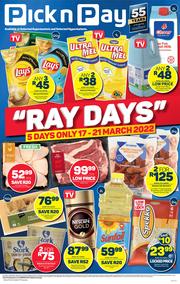 Pick n Pay Eastern Cape : Ray Days (17 March - 21 March 2022)