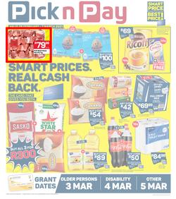 Pick n Pay  Gauteng, Free State, North West, Mpumalanga, Limpopo and Northern Cape : Month-End (26 February - 07 March 2021), page 1