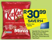 Nestle Mini Chocolate Bag Assorted 152-210g Each