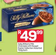 Sally Williams Milk Chocolate With Nougat Easter Collection Assorted-102g Each