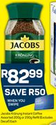 Jacobs Kronung Instant Coffee Assorted 200g or 230g Refill(Excludes Decaf)-Each
