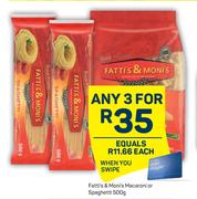 Fatti's & Moni's Macaroni Or Spaghetti-For 3 x 500g