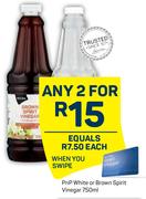PnP White Or Brown Spirit Vinegar-750ml Each