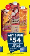 Liqui Fruit 100% Fruit Juice Blend Assorted-For Any 3 x 1Ltr