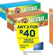Bakers Salticrax Assorted-200g Each