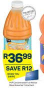 Pnp Concentrated Fruit Nectar Blend Assorted-1Ltr Each