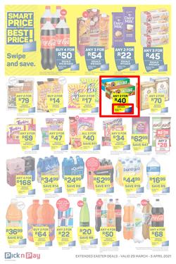 Pick n Pay Gauteng, Free State, North West, Mpumalanga, Limpopo, Northern Cape : Shop Smart This Easter (29 March - 05 April 2021), page 9