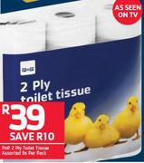 PnP 2 Ply Toilet Tissue Assorted-9's Per Pack