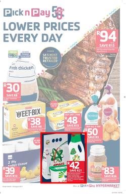Pick n Pay : Lower Prices Every Day (08 Aug - 20 Aug 2017), page 1