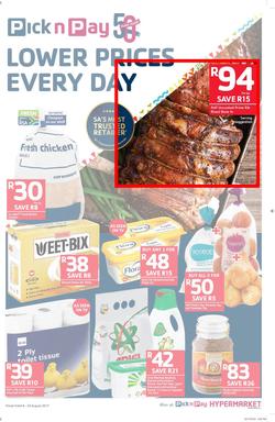 Pick n Pay : Lower Prices Every Day (08 Aug - 20 Aug 2017), page 1