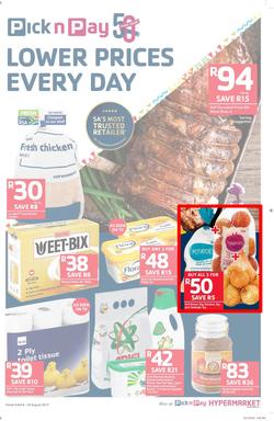 Pick n Pay : Lower Prices Every Day (08 Aug - 20 Aug 2017), page 1