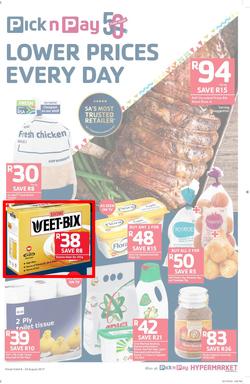Pick n Pay : Lower Prices Every Day (08 Aug - 20 Aug 2017), page 1