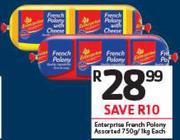 Enterprise French Polony Assorted-750g/1Kg Each