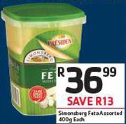 Simonberg Feta Assorted-400g Each